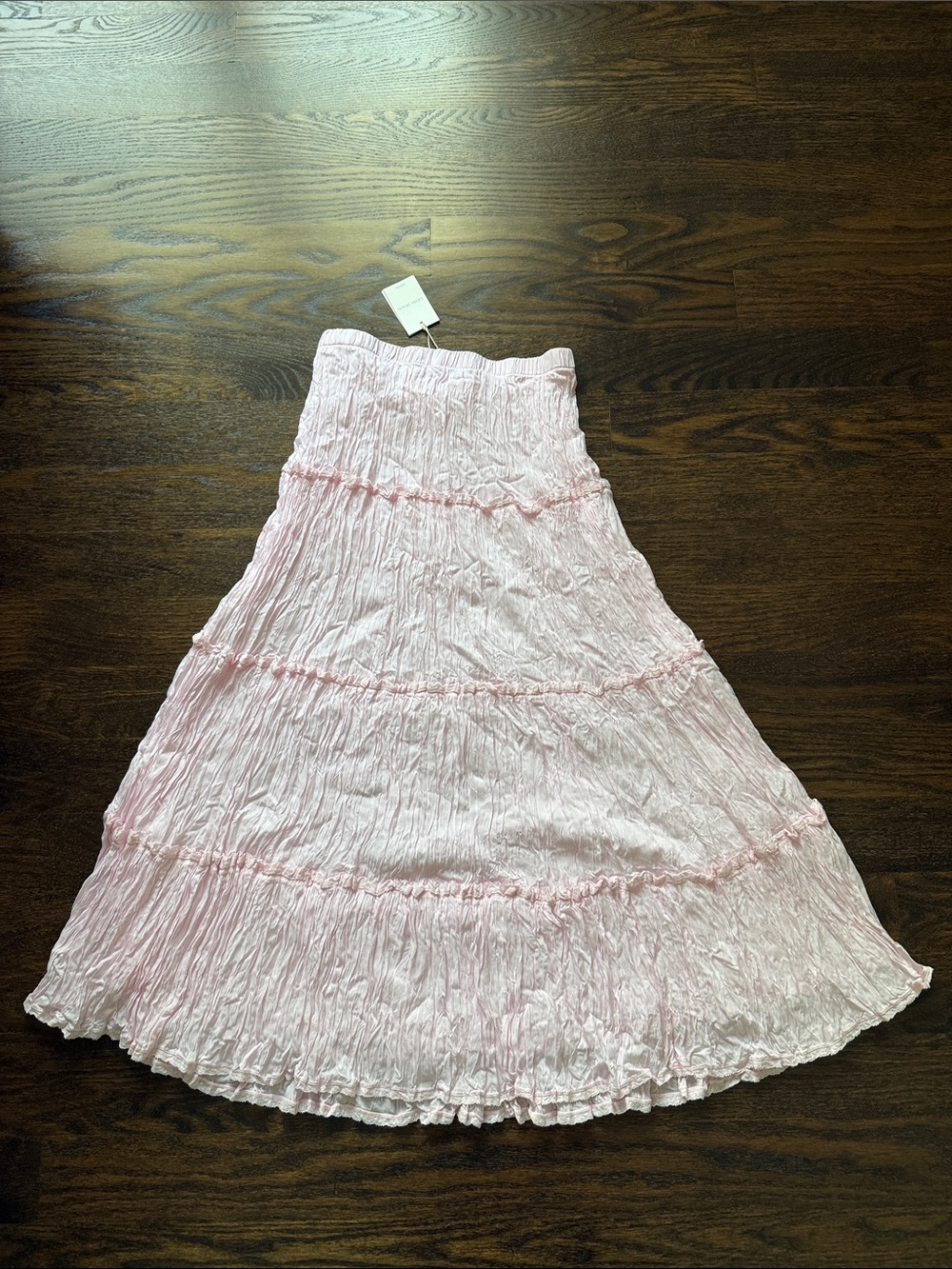 Aritzia Little Moon Baby Pink Crinkle Skirt - Picture 4 of 5